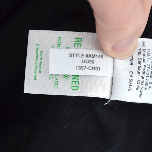 J. Crew Margot Crewneck Sweater Merino Wool Pullover Knit in Black Women's S - Picture 6 of 8